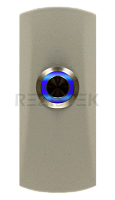 TS-CLICK light (белый) Накладная кнопка выхода с подсветкой, не более 36В/3А, контакты НР, 80х30х25мм, -20...+55гр.С, цинковый сплав, цвет покрытия - белый