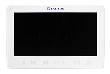 Prime Slim (White) Монитор видеодомофона, цв. TFT LCD 7", сенсорные кнопки, hands-free, 2 вх. для вызывных панелей, 2 вх. для видеокамер, до 4шт. в параллель, память кадры/ролики на SD, до 32ГБ, детектор движения, DC 15В, Габариты: 185 х127,5 х17 мм