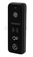 iPanel 2 HD EM (Black). Вызывная панель видеодомофона, накладная, камера 1080р (720р или CVBS)., PAL, угол обзора 110 град. (для 1080р), ИК подсветка, рабочая температура: -25С...+60С, IP66, четырехпроводная схема подключения. Встроенный считыватель с авт